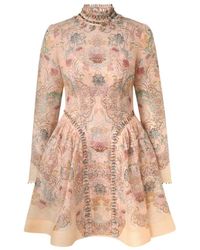 Zimmermann Bonita Paisley-print Linen Mini Dress | Lyst Zimmermann Bonita Paisley-print Linen Mini Dress | Lyst