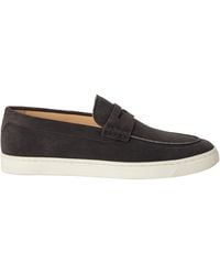 Brunello Cucinelli - Penny-Slot Round-Toe Loafers - Lyst