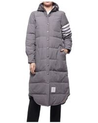 Thom Browne - 4 Bar Striped Padded Long Coat - Lyst