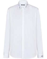 Balmain - Cotton Embroidered Shirt - Lyst