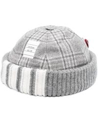 Thom Browne - 4-Bar Stripe Docker Hat - Lyst