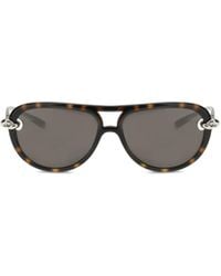 Bottega Veneta - Eyewear Knot Aviator Sunglasses - Lyst