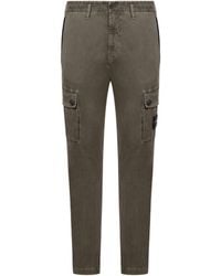 Stone Island - Brushed Old Effect Slim Fit Cargo Trousers - Lyst