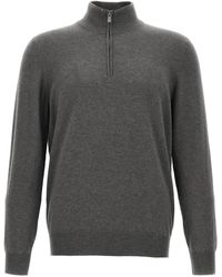 Brunello Cucinelli - Half-Zip Sweater - Lyst