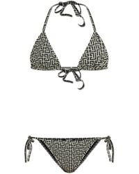Balmain - Labirinto-Print Bikini - Lyst