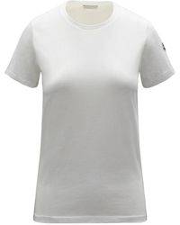 Moncler - Crewneck Short-Sleeved T-Shirt - Lyst