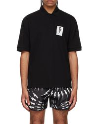 Neil Barrett - Logo Short-Sleeved Polo Shirt - Lyst