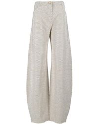 Elisabetta Franchi - Ballon Embellished Jeans - Lyst