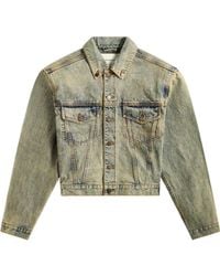 Entire studios - Button-Front Denim Jacket - Lyst
