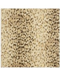 Celine - Leopard Print Triomphe Bandana - Lyst
