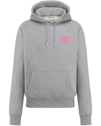 Dior - Homme Logo Embroidered Drawstring Hoodie - Lyst