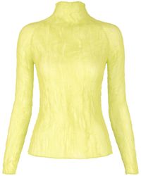 Issey Miyake - Ruffled Long-Sleeve T-Shirt - Lyst