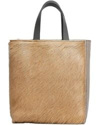 Marni - Museo Colour-Block Leather Tote Bag - Lyst