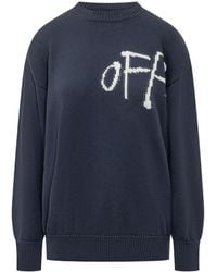 Off-White c/o Virgil Abloh - Crewneck Long-Sleeved Jumper - Lyst