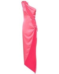 The Attico - Open-Front Dress With Double Satin Bows - Lyst