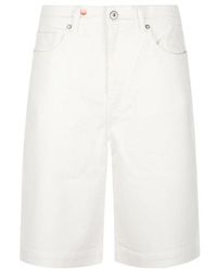 P.A.R.O.S.H. - Cuoricini Denim Bermuda Shorts - Lyst