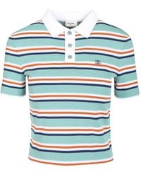 Celine - Knitted Cotton Polo Shirt - Lyst