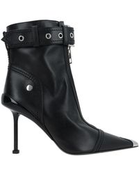 McQueen - Buckle-Fastened Pointed-Toe Ankle Boots - Lyst