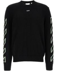 Off-White c/o Virgil Abloh - Diag Outline Crewneck Jumper - Lyst