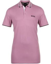 BOSS - Short-Sleeved Polo Shirt - Lyst