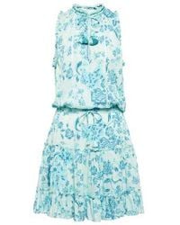 Poupette - Clara Tasseled Printed Minidress - Lyst