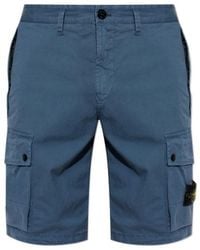 Stone Island - Logo Patch Bermuda Shorts - Lyst