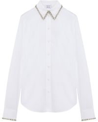 McQueen - Embellished Cotton Shirt - Lyst