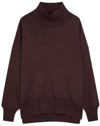 Varley - Barker High-Neck Stretch-Jersey Sweatshirt - Lyst