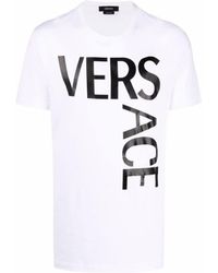 Versace - Logo Printed Short Sleeved T-Shirt - Lyst