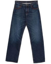 Etro - Straight-Leg Faded-Effect Jeans - Lyst