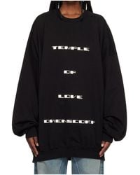 Rick Owens - Slogan-Print Oversized Sweater - Lyst