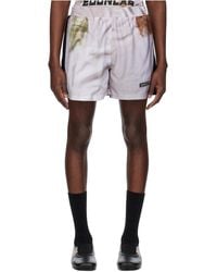 Egonlab - Graphic Print Track Shorts - Lyst