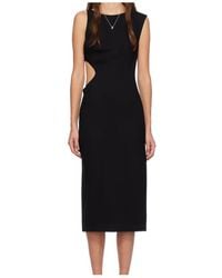 St. Agni - Arc Cut-Out Detailed Sleeveless Midi Dress - Lyst