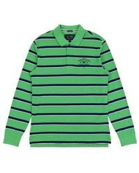 Armani Jeans - Logo Striped Polo Shirt - Lyst