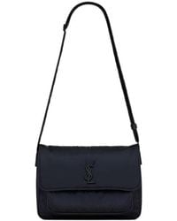 Saint Laurent - Niki Logo Plaque Messenger Bag - Lyst