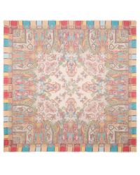 Etro - Paisley-Printed Frayed-Edge Scarf - Lyst