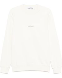 Stone Island - Logo Printed Crewneck Sweatshirt - Lyst