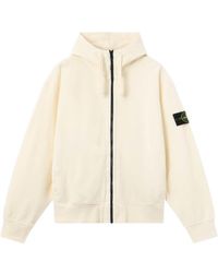 Stone Island - Oversized-Fit Zip-Up Hooded Sweatshirt With Pockets - Lyst