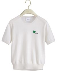 Dior - Short-Sleeved Fitted Sweater - Lyst
