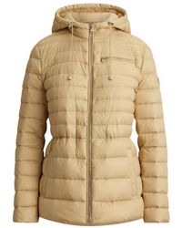 Ralph Lauren - Real Leather Quilted Short Puffer Jacket - Lyst