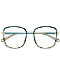 Chloé - Chlo Eyewear Square Frame Glasses - Lyst