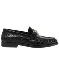 Versace - Medusa 95 Embossed Slip-On Loafers - Lyst