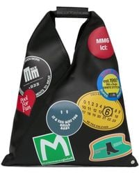 MM6 by Maison Margiela - Japanese Sticker-Printed Top Handle Bag - Lyst