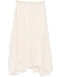 Fabiana Filippi - Floral Lace Midi Skirt - Lyst