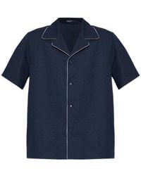 Balmain - Pb-Monogram Short-Sleeve Shirt - Lyst