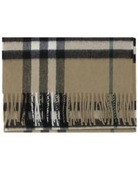 Burberry - Checked Fringed-Edge Scarf - Lyst