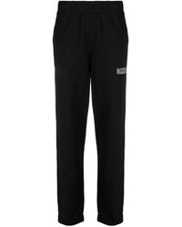 Ganni - Logo Embroidered Elasticated Waistband Sweatpants - Lyst