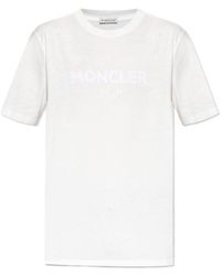 Moncler - Logo Detailed Crewneck T-Shirt - Lyst