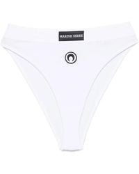 Marine Serre - Moon Logo Stretched Jersey High-Waist Briefs - Lyst