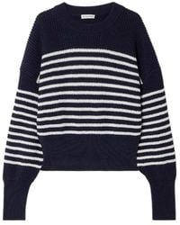 Altuzarra - Striped Ribbed Cotton Sweater - Lyst